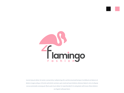 Flamingo logo concept brand branding design graphic graphic design illustration logo ui ux vector