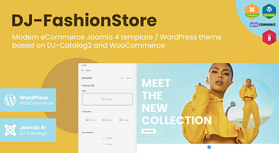 DJ-FashionStore - the eCommerce theme for Joomla 4 & WordPress ecommerce fashion j4 joomla joomla template joomla4 store template theme wordpress wordpress theme yootheme