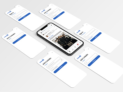 LinkedIn app redesign adobe xd app design apps design graphic design landing page mobile mobile application product design ui ui ux design ux design website