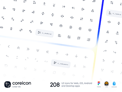 CoreLinear arrows coreicon iconography icons productdesign ui ukraine
