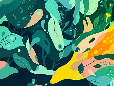 Green Light Forest (Part I) animation art artwork branding colorful graphic graphic design illustration jayekang logo motion graphics