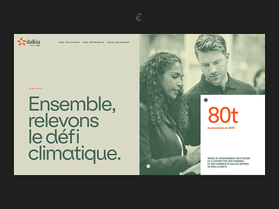 Dalkia ⏤ Sustainable Website animation bold design green grid interactive motion sustainable ui webdesign