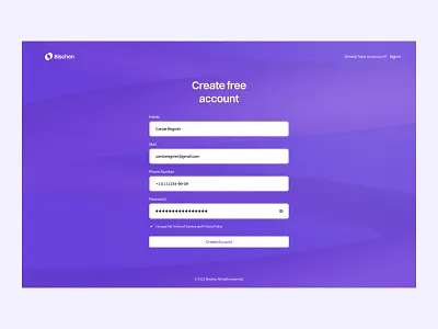 Bischen: Create an Account Interaction account admin panel admin ui bitcoin coin create an account crypto dashboard dashboard ui design finance financial graphs illustration interface user user interface design ux uı web