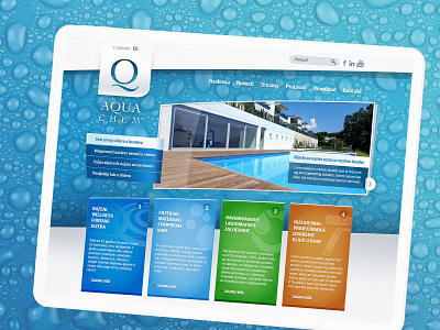 Aquachem website design design mihael.net responsive ui web design