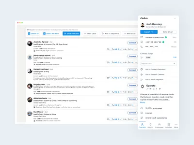 Apollo Chrome Extension chrome contact extension linkedin sidebar store ui