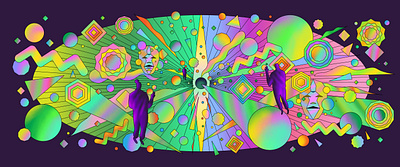 How do DAOs operate when no one is in charge? ai ar art direction color colour dao editorial editorial illustration graphic illustration illustrator psychedelic psychedelic illustration retro surreal vector vector illustration virtual vr web3