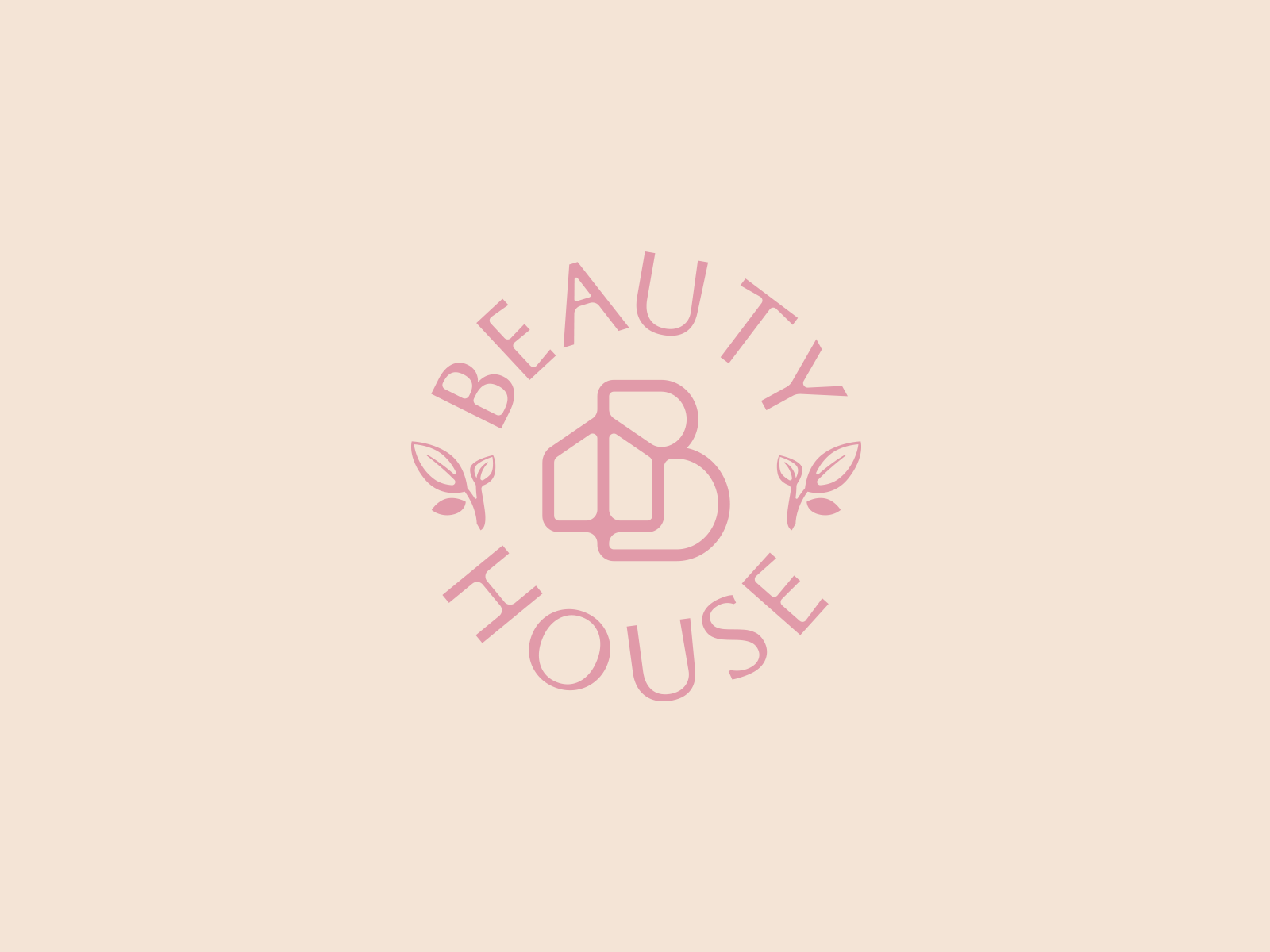 Beauty b beauty brand branding design elegant house illustration leaf letter logo logotype mark minimalism minimalistic modern monogram natural nature sign