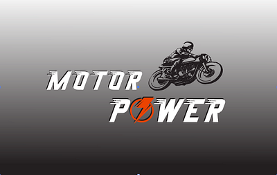 Motor power logo desing. logo design motor power design motorcycle logo design text design text logo design