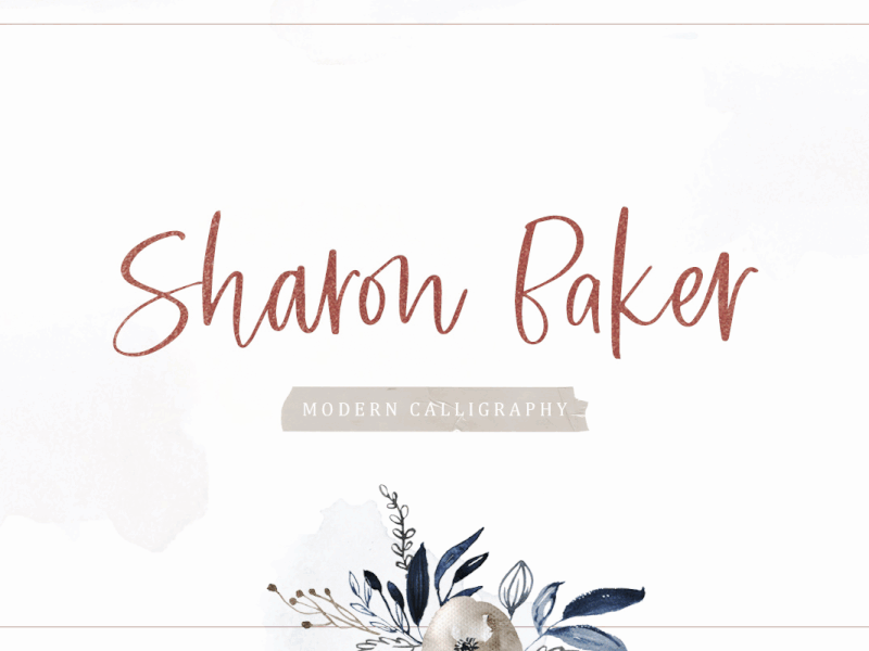 Sharon Baker – Modern Script freebies instagram story