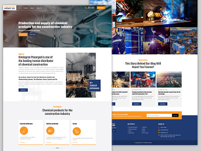 Industrial Website app design ui ux website