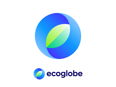 Eco globe logo concept pt.3 branding circle earth eco ecologic ecology green leaf logo nature negative space recycle recycling simple