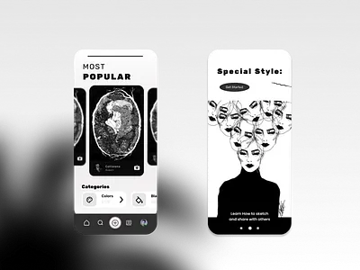 Drawing Learning App branding design illustration illustrator