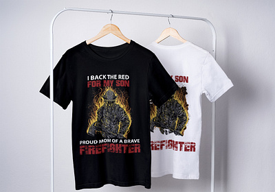 Firefighter T-shirt branding design professional t shirt vector