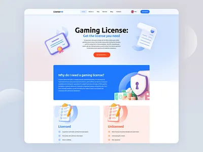 LicensingAid v2 branding design graphic design hero interaction ui ux visualization web
