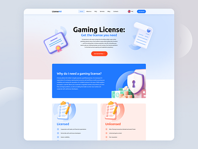 LicensingAid v2 branding design graphic design hero interaction ui ux visualization web