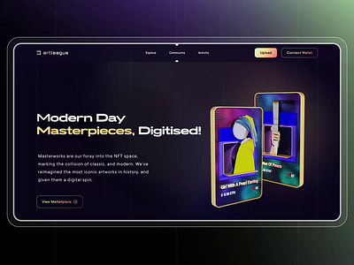 Modern Day NFT Marketplace animation illustration motion graphics ui uidesign ux ux design