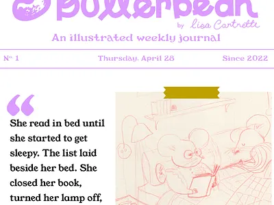 Butterbean masthead journal masthead newsletter