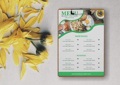 Restaurant Menu Design brochure design graphic design illustration menu design mockup pamflet product design restaurant template