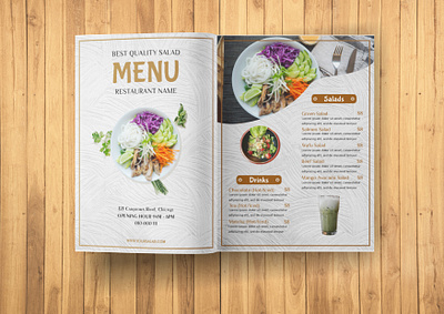Restaurant Menu Design brochure design graphic design illustration menu design mockup pamflet product design template