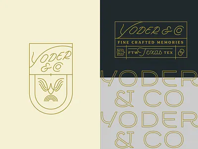 Yoder & Co Branding badges branding branding suite design graphic design illustrator logo photographer wedding