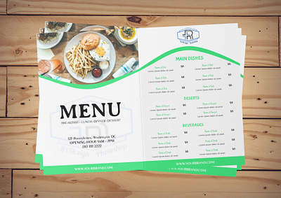 Restaurant Menu Design brochure design graphic design illustration menu menu design mockup pamflet product design template