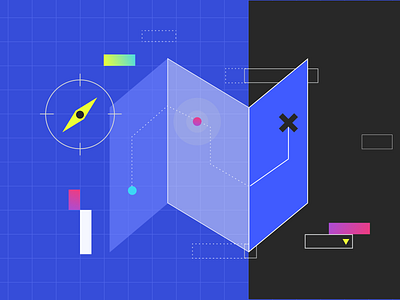 Build vs Buy boxes build buy feature management illustration map scale stack