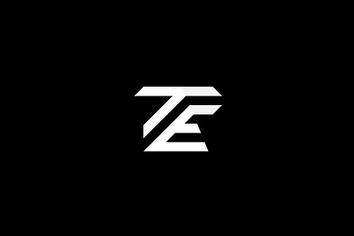 TE LOgo dribbble illustrator latter logo te te logo typography vector