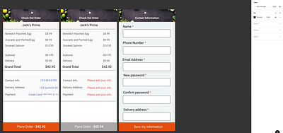 Checkout screen app design ux