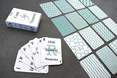 Type cards cards design print typography