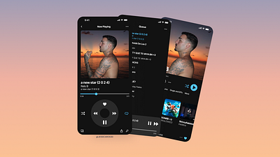 Daily UI Challenge #009: Music Player challenge daily 100 design graphic design music player rels b ui ui design uiux