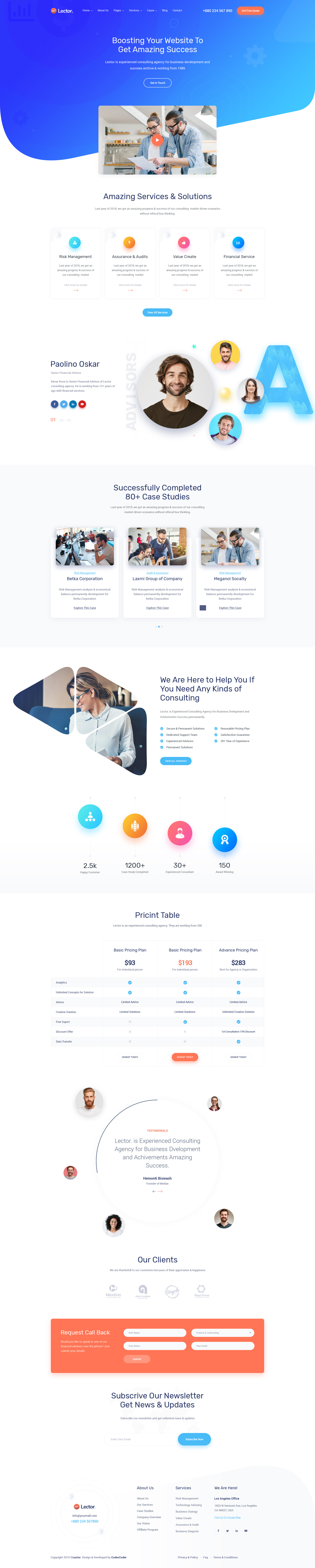Example of Website / Landing Page Design