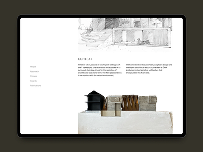 DM_A Studio Page architect architecture minimal new zealand portfolio responsive studio ui ux web