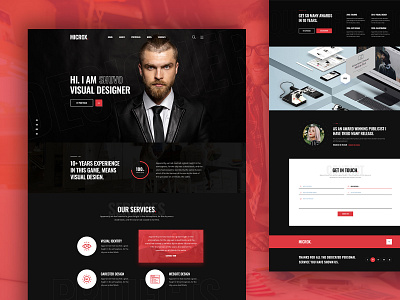 Creative Personal Portfolio / CV / Bio / Resume bio clean creative cv cv design dark footer header home homepage landingpage minimal one page onepage portfolio resume service ui ux website