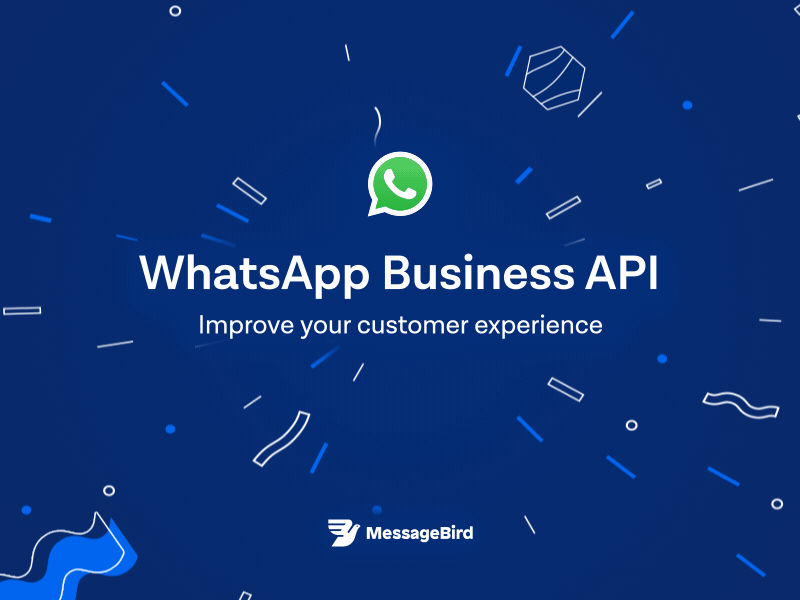 WhatsApp Business Confetti 🎊 ads banner banners blue branding business communication confetti data illustration messagebird platform telecom whatsapp