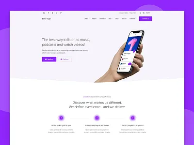 Mobile App 2 app app home page app website ekko landing page mobile mobile app mobile web app mobile website multipurpose startup technology webdesign website website design wordpress wordpress theme