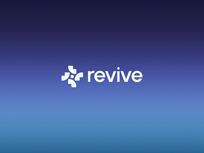 Revive – Logo Design blue branding circle design flat geometric geometry gradient graphic design logo minimal minimalism minimalist saas shape