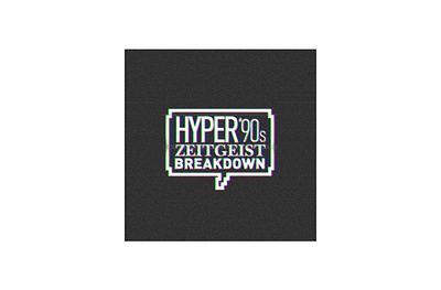 Hyper '90s Zeitgeist Breakdown identity. branding design graphic design icon identity logo typography vector