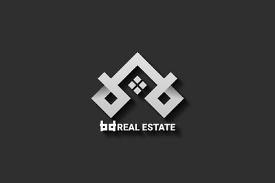 bd - real estate logo design 3d logo design bd real estate logo clean corporate logo creative design letter mark logo logo logo design minimal logo minimalist logo modern logo real estate logo