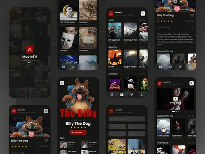 MovieTV app app mobile mobile app movie movies netflix netflix app streaming streaming app tv ui ux video video app