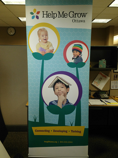 Help Me Grow-Ottawa Retractable Banner branding design graphic design