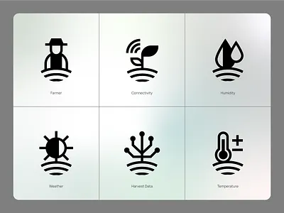 smart farming icon set agriculture automation automation icons branding coding design graphic symbols icon set icons icosaedru minimalist icons modern smart farming stroke ui vector