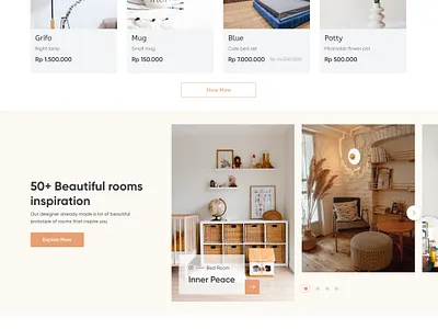 E-Commerce: Homepage app branding design ecommerce furniture landing page logo online store ui ui design ux
