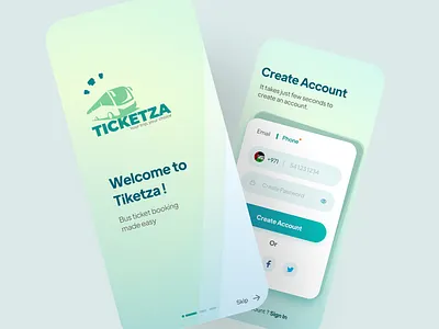 Ticketza - A Bus Reservation System design graphic design ui ux ux design