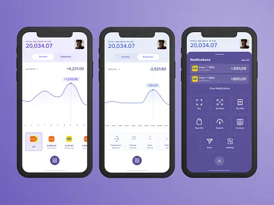 Digital wallet for Cameroon market design fintech interface mobile payments ui ux