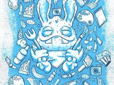 Food and draw caracter design food graphic design illustration monster paint