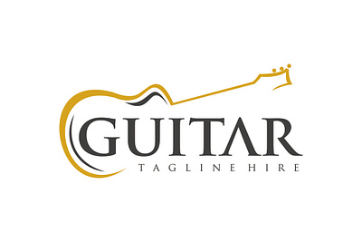 guitar logo design guitar logo design music vector