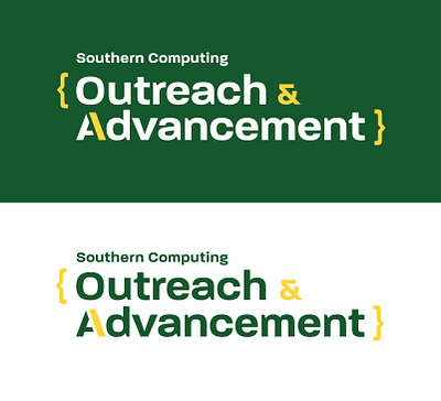 Southern Computing: Outreach & Advancement Program code logo type typography