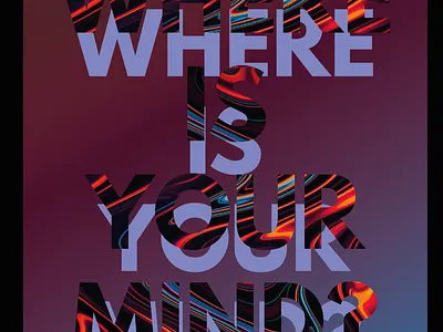 Where is your mind? design graphic design illustration tshirt typography