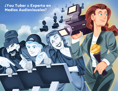 University Advertisement blue college communication illustration periodism periodismo photoshop universidad