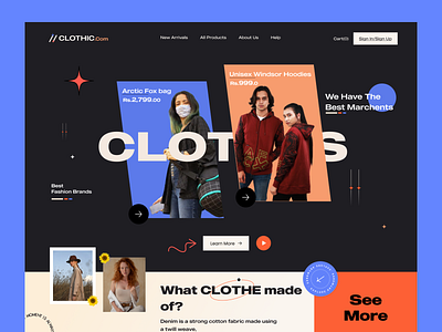 Urban Fashion Landing Page apparel classical clothing brand clothing company ecommerce elegant elegant ui fashion landing page men fashion online shop outfits urban urban style web design